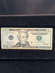 2009 Green Seal $20 FRN. Star Replacement Note.