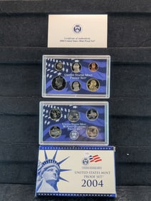 2004-S US Mint Proof Set. OGP. 10 Coin Set