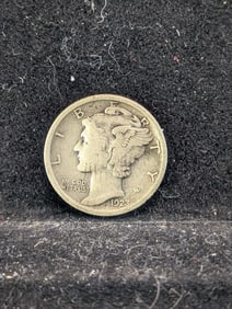 1923 Mercury Dime. 90% Silver