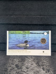 2005 Royal Canadian Mint Official First Day One Dollar Coin. OGP