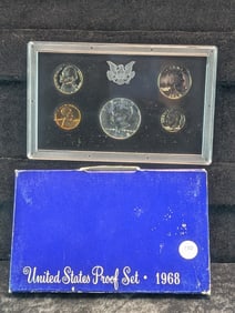 1968-S US Mint Proof Set. OGP. 40% Silver Kennedy 50c.