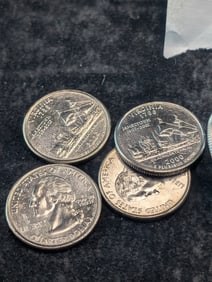 $10 Roll of GEM BU 2000-P VA State Quarters