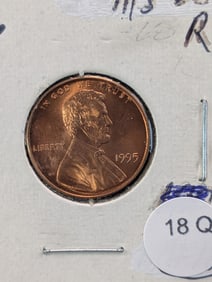 1995 Double Die Red Lincoln Memorial Cent