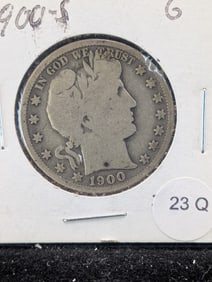 1900-S Barber Half Dollar - 90% Silver