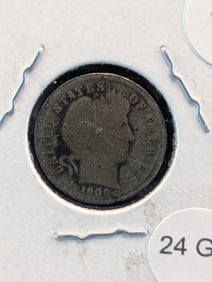 1909-S Barber 10c. 90% Silver