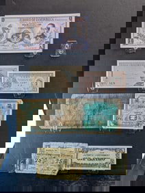 Lot of 7 Foreign/World Currency Pieces