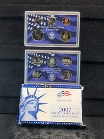 2007-S US Mint 10 Coin Proof Set. OGP