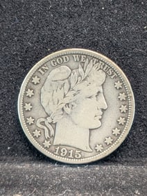 1915-D Barber 50c. Great Details. Readable Liberty, Better Date