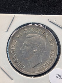 1939 Canada 80% Silver Dollar