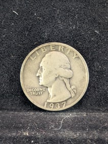 1937-S Washington Quarter. 90% Silver