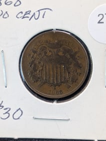 1868 Two Cent Piece