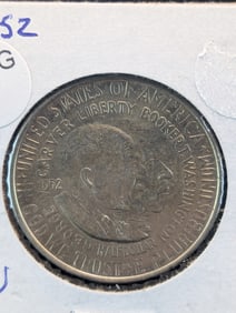 1952 Washington Carver 90% Silver Commem. Half Dollar. UNC