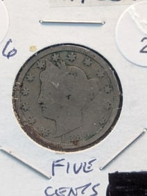 1883 w/Cents Semi Key Liberty Head V Nickel