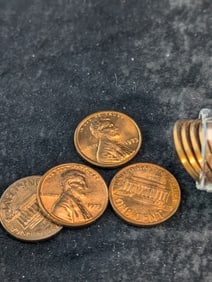 Roll of 1973 GEM BU Lincoln Memorial Cents