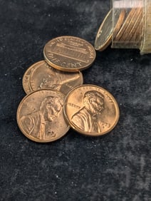 Roll of 1973-D GEM Lincoln Memorial Cents