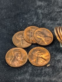 Roll of 1973-D GEM Lincoln Memorial Cents