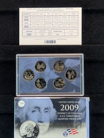 2009-S US Mint District of Columbia and US Territories Quarter Proof Set. OGP
