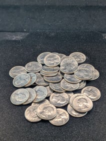 40- 1987-D GEM BU Washington Quarters