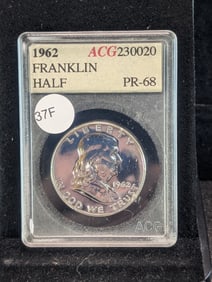 1962 Franklin Half Dollar ACG PR-68
