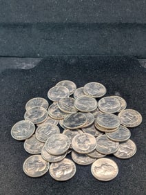 40- 1990-D GEM BU Washington Quarters