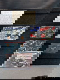 1996 P&D US Mint Unc. Coin Set. Includes KEY DATE 1996-W 50th Anniv. Roosevelt Dime. OGP