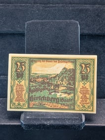 1921 German 25PF Currency, Crisp-UNC, 104 Years Old!