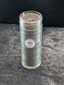 Roll of Mixed Date Canada 25c.