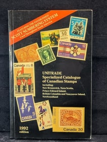 1992 Canadian Stamp Catalogue (381 Pages-From 1851-1992 Stamps Great Condition