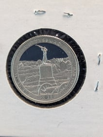 2011-S National Park 90% Silver Quarter- Gettysburg PA