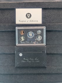 1997-S US Mint Silver Proof Set. 3-90% Silver Coins. OGP