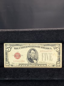 1928C Red Seal $5 US Note