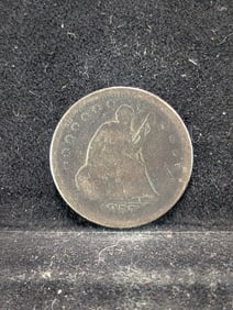 1857-O Seated Liberty 25c. Tough Type Coin