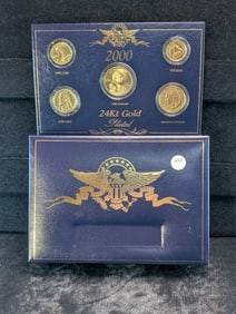 2000 "Gold" Plated Philadelphia mint set