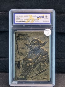 Star Wars, YODA, 23KT Gold, Sealed, Gem 10 Mint, Limited of 10,000, Darth Vader Edition!