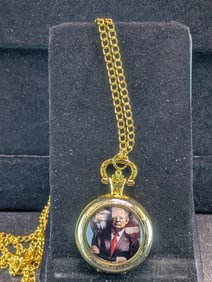 Trump Pocket Watch, New, Works Great!