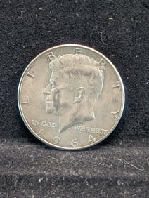 1964 UNC 90% Silver Kennedy Half, 61 Years Old!