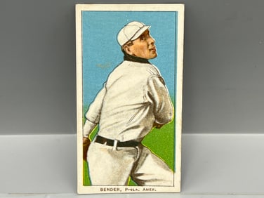 1909-11 T206 Chief Bender - No Trees - HOF - Sweet Caporal - Trimmed
