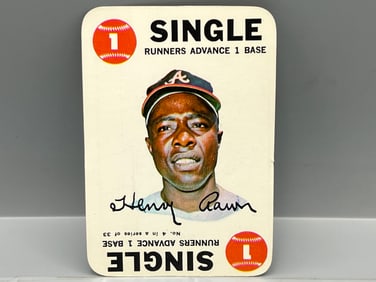 1968 Topps Game #4 Hank Aaron - HOF - Braves