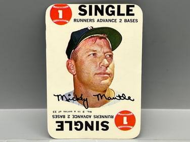 1968 Topps Game #2 Mickey Mantle - HOF - Yankees