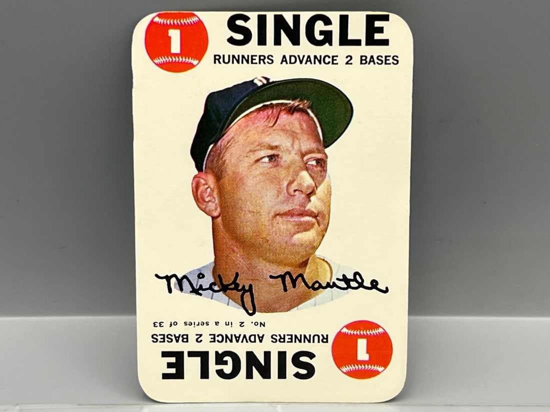 1968 Topps Game #2 Mickey Mantle - HOF - Yankees (1 of 2)
