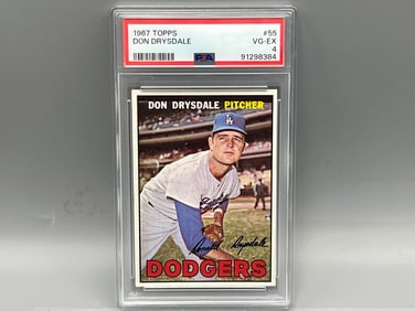 1967 Topps Don Drysdale #55 PSA VG-EX 4