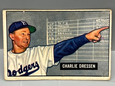 1951 Bowman #259 Charlie Dressen - Dodgers - High Number