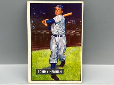 1951 Bowman #291 Tommy Henrich - Yankees - High Number