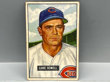 1951 Bowman #322 Luke Sewell - Reds - High Number