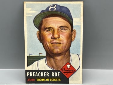 1953 Topps Preacher Roe High Number #254