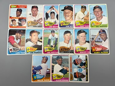 Lot Of (15) - 1965 Topps Stars - HOF & Rookies