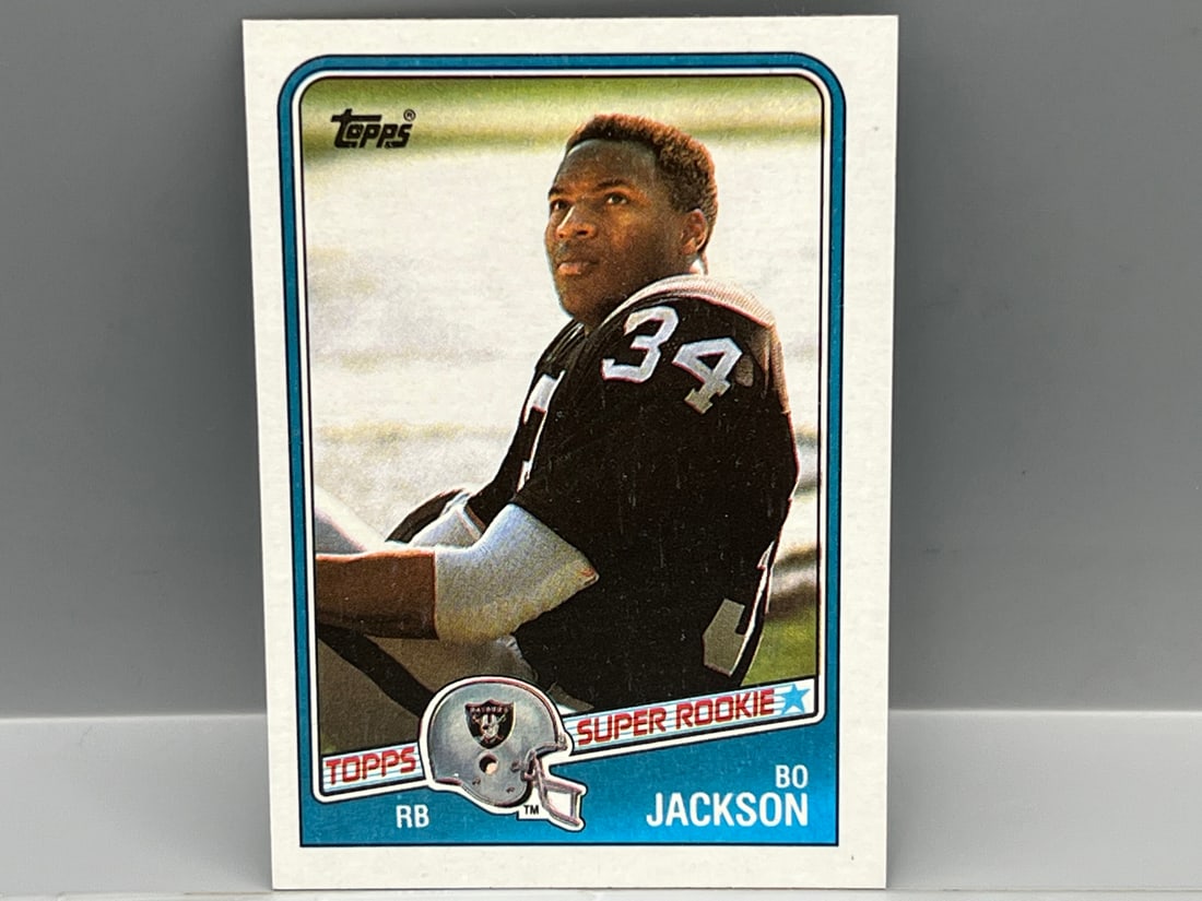 1988 Topps Football #327 Bo Jackson Rookie: 1988 Topps Football #327 Bo Jackson Rookie