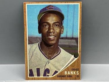 1962 Topps #25 Ernie Banks - HOF - Cubs