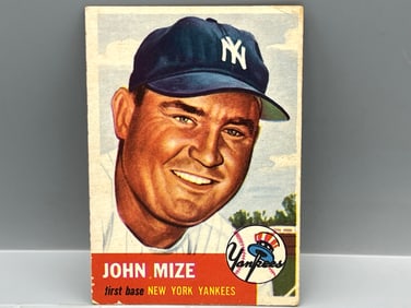 1953 Topps Johnny Mize #77