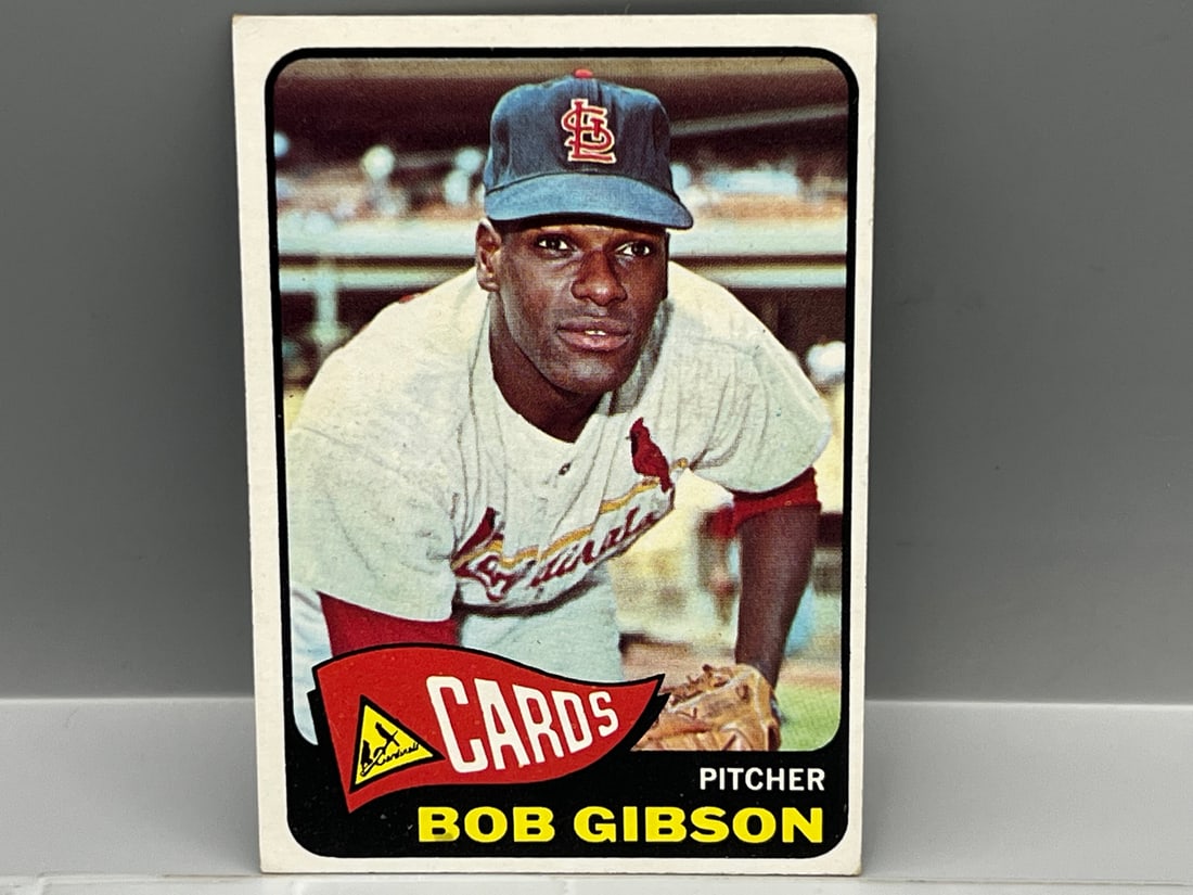 1965 Topps #320 Bob Gibson - HOF - Cardinals (1 of 3)